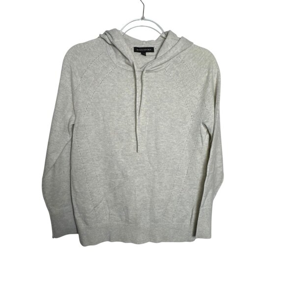 Banana Republic Hoodie Womens Sweater size XS Gray Merino Wool Cashmere Blend - Picture 1 of 7